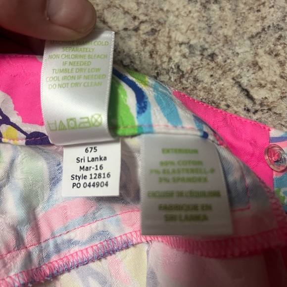 Lilly Pulitzer Kelly skinny ankle pants in pink swept by the tide - Picture 11 of 13